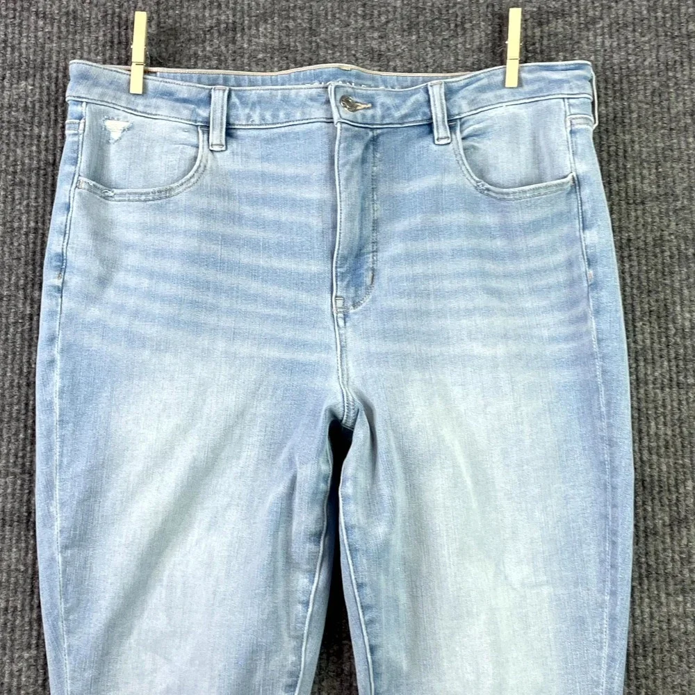 American Eagle Outfitters Jeans Womens 16 Blue Denim Retro Streetwear Grunge